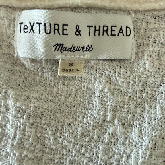 MADEWELL Texture & Thread Womans Size S - Picture 2 of 2